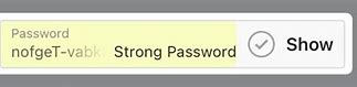 Image result for iPhone Strong Password