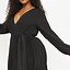 Image result for One Sleeve Black Dresses Plus Size