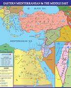 Image result for Map of Middle East Countries Today
