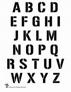 Image result for Stencil Alphabet Letters