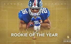 Image result for Rookie of the Year NFL Certificate