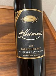 Image result for deLorimier Cabernet Sauvignon Reserve Barrel Select Sonoma County