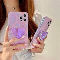 Image result for Purple Phone Case with Yellow Hearts