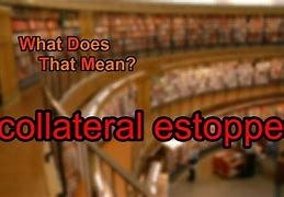 Image result for Collateral Estoppel