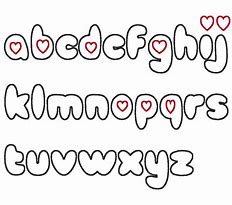 Image result for Pretty Bubble Letters