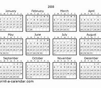 Image result for 2005 Calendar Printable
