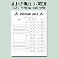 Image result for Daily Planners Habits Track Printable Free