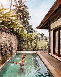 LUXURY TRAVEL DAILY  (@luxurytraveldaily) on Instagram: “Amazing private pool in Ubud  Tag someone you'd lik… | Tuin zwembad, Zwembad achtertuin, Achtertuin zwembad