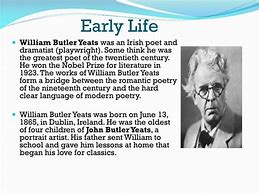 Image result for Animated Image of William Butler Yeats