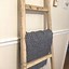 Image result for Rustic Ladder Towel Rack