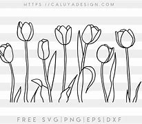 Image result for Tulip Outline SVG