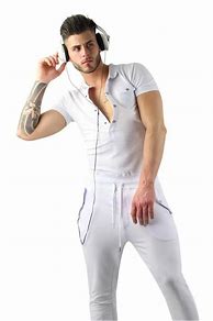 Image result for White Jumpsuit Men