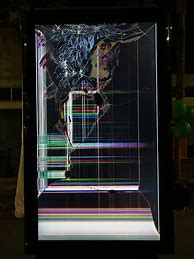 Image result for Large Cracked TV Image