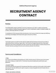 Image result for Recruitment Agency Contract Template