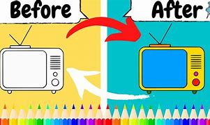 Image result for Flat Screen TV Drawing