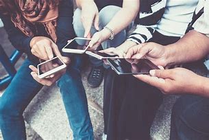 Image result for Group of People On Phones