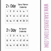 Image result for Free 21 Day Calendar