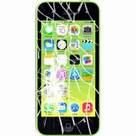 Image result for White iPhone 5C Broken Screen