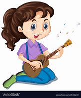 Image result for Girl Playing Guitar Clip Art