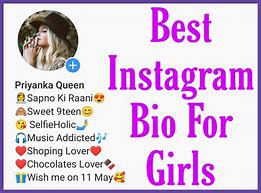 Image result for Simple Bio for Instagram