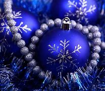 Image result for Blue Christmas Ornaments Wallpaper