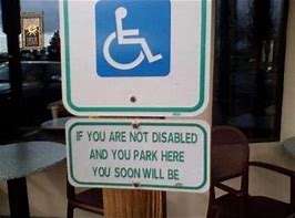 Image result for Funny Handicap Motorcycle Parking