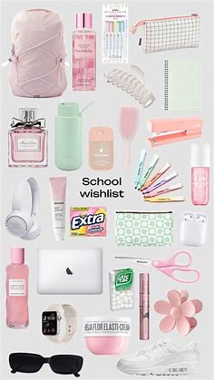 Check out shelbszzzzzz's Shuffles | School backpack essentials, Pretty school supplies, Purse essentials