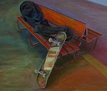 Image result for Skateboarding Painting
