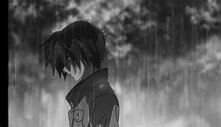 Image result for Rain Sad Anime Boy Crying