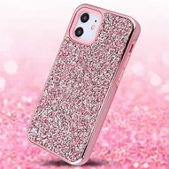 Image result for iPhone 12 Mini Pink Glitter Case