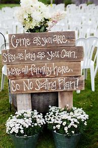 Image result for Rustic Wedding Signs for Kids