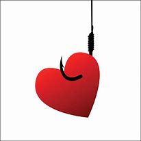 Image result for Fish Hook with Heart Hanging From It Drawing