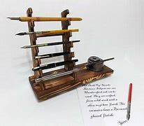 Image result for Fountain Pen Holder with Ink Well Ceramic