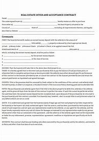 Image result for Real Estate Contract Offer and Acceptance