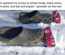 Image result for Running in Crocs Meme