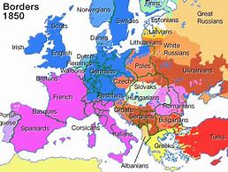 Image result for Europe Map 1850