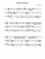 Image result for Halloween Trumpet Sheet Music