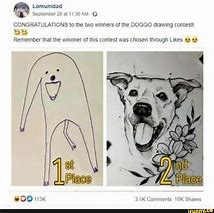 Image result for Doggo Drawing Contest Meme