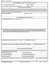 Image result for DD Form 2962 Diss Access