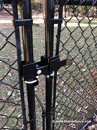 Image result for Chain Link Fence Gate Latch