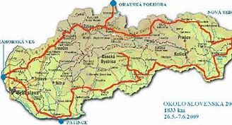 Image result for Cestovna Mapa Slovenska