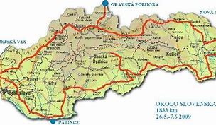 Image result for Cestovna Mapa Slovenska
