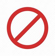 Image result for No Sign Icon