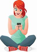 Image result for Texting Holding Phone Image Cartoon