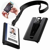 Image result for Lanyard with Clip ID Holder