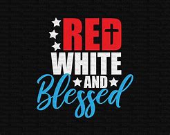 Image result for Red White and Blessed Clip Art