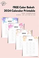 Image result for 2024 Calendar Pretty