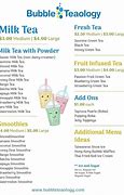 Image result for Bubble Tea Menu Design