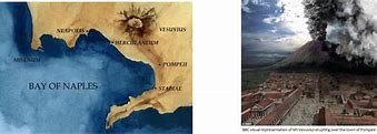 Image result for Mount Vesuvius Pompeii Map