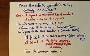 Image result for Geometric Series Convergence